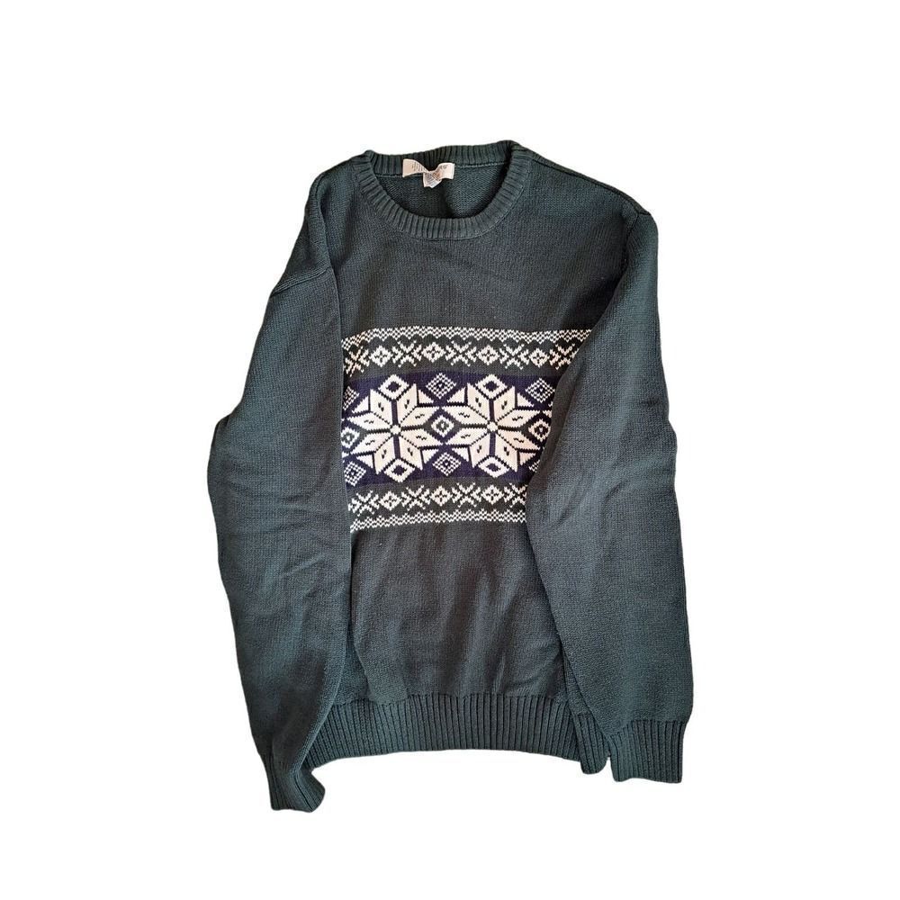 DOCKERS Green Holiday Sweater size medium
